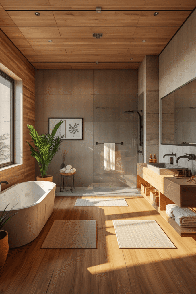 2. Concrete Bathroom Design