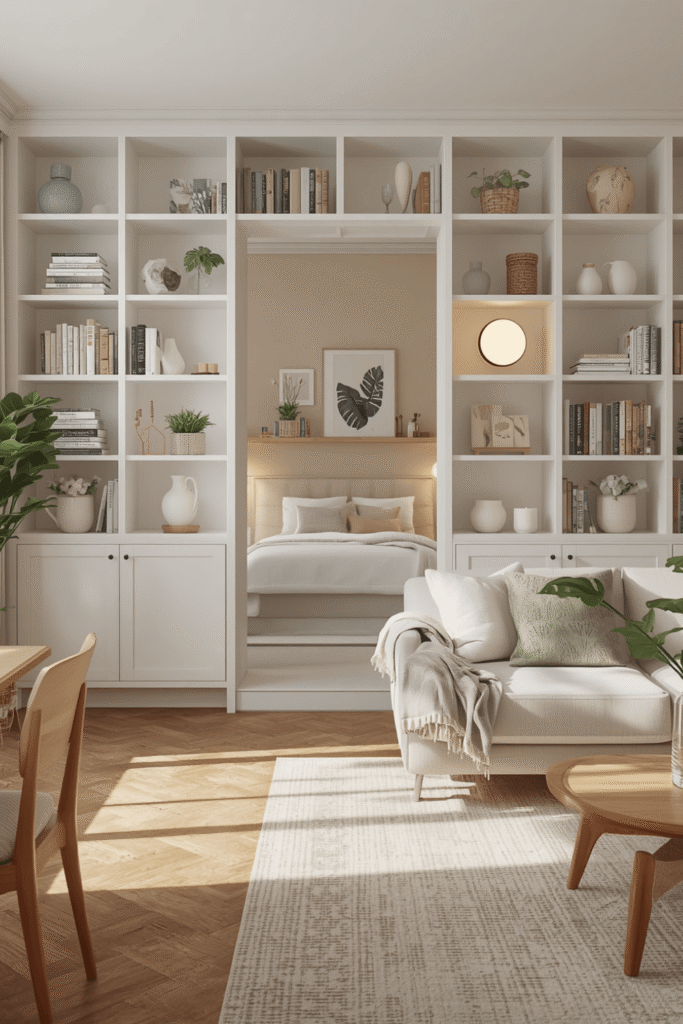 3. Built In Bookshelf Room Divider