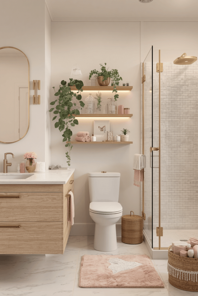 3. Gold Bathroom Fixtures
