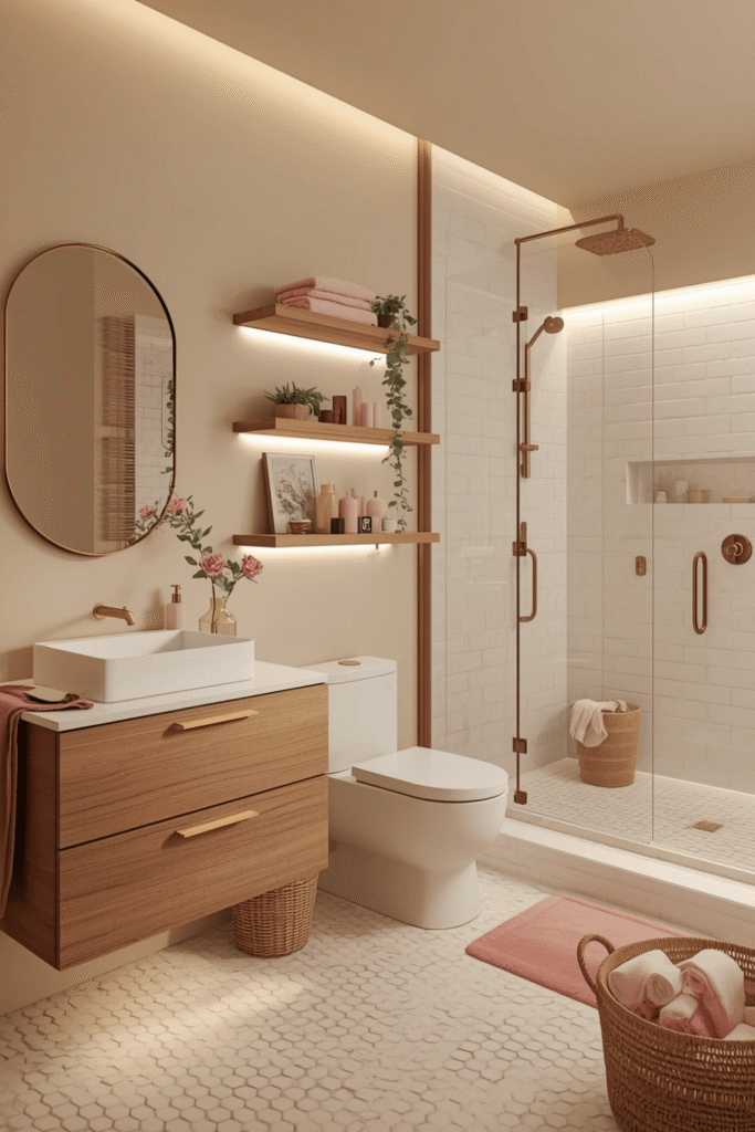 4. Feminine Bathroom Ideas