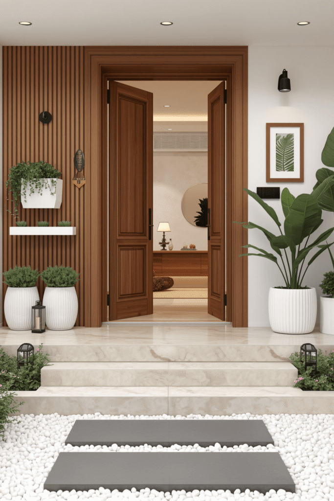 6. Modern Home Entrance
