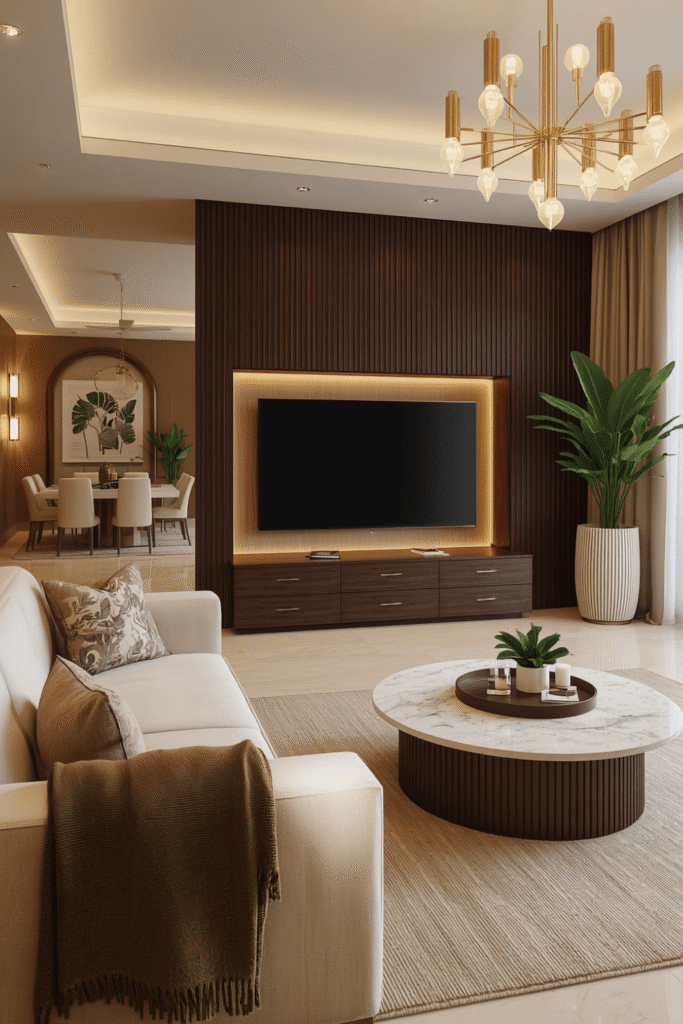 6. Modern Media Wall