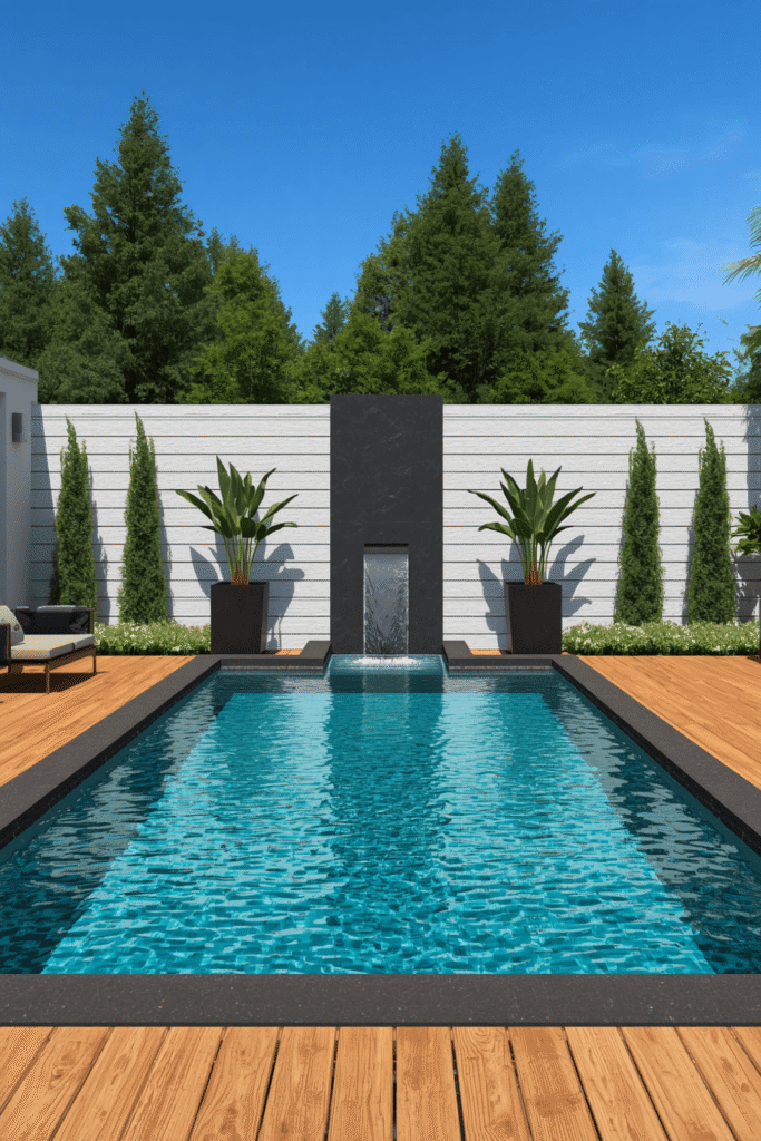7. Modern Pool Landscaping