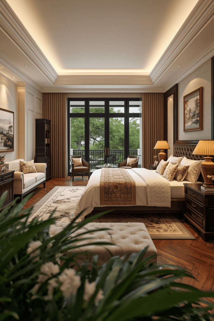 Elegant Bedroom Design Through Symmetry