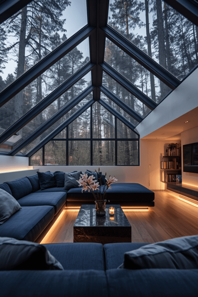 Why Dark Blue Works So Well in a Living Room