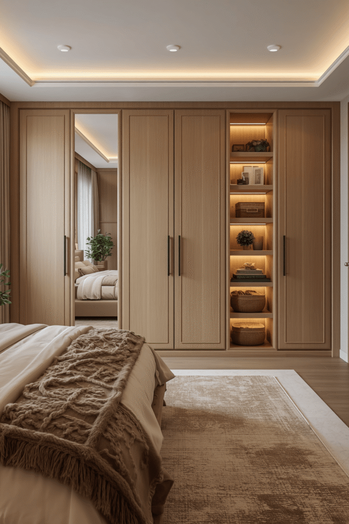 Warm LED Lighting Inside and Around Your Wardrobe