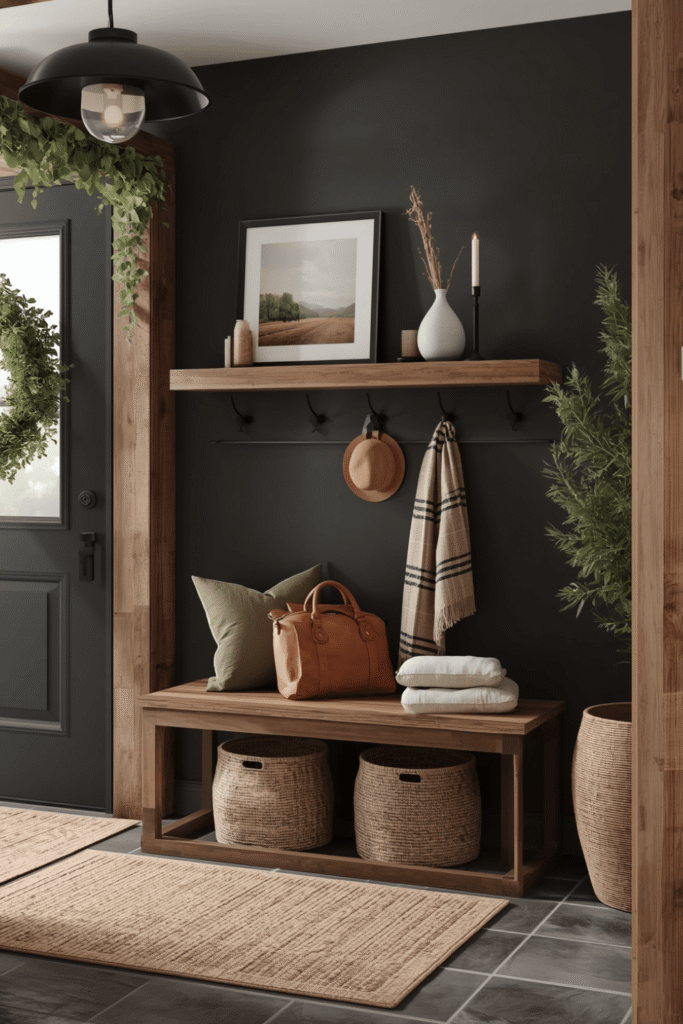 Wooden Entryway Bench Ideas for Function and Warmth